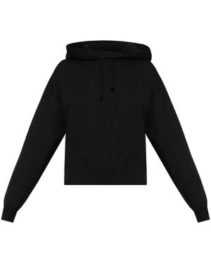 Y-3 Logo-Print Hoodie - Black