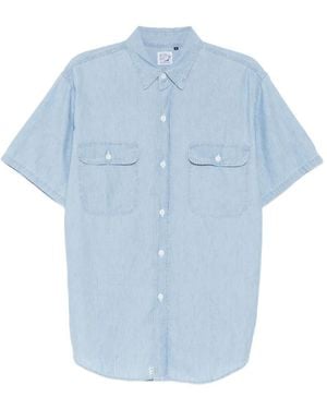 Orslow Camicia A Maniche Corte - Blu