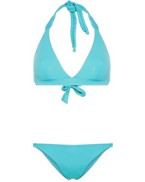 Fisico Braided Halter-Neck Bikini - Blue