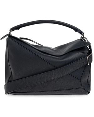 Loewe Borsa A Spalla Puzzle Grande - Blu