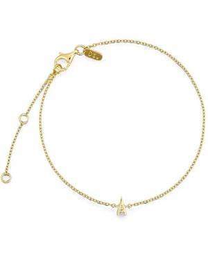 Design Letters Archetype Letter-Pendant Cable-Link Bracelet - Metallic