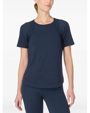 Sweaty Betty Breathe Easy Mesh-Panelled T-Shirt - Blue