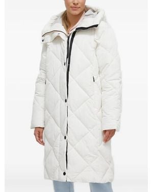 Didriksons Quilted Hooded Coat - White