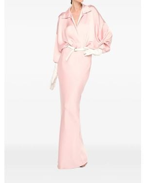 Norma Kamali Obie Bias Maxirock - Pink
