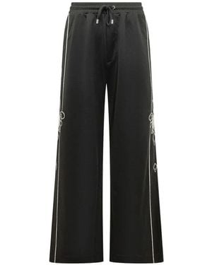 Amiri Lasso Embroidered Track Trousers - Black
