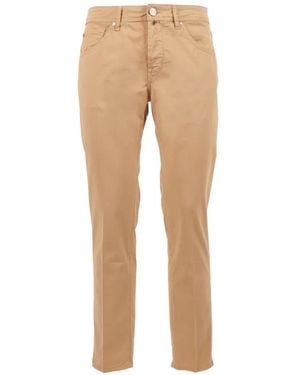 Jacob Cohen Straight-Leg Trousers - Natural