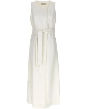 Max Mara Aureo Maxi Waistcoat - White