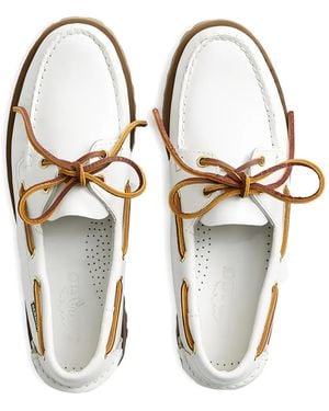 Sebago Ranger Tale Moccasin Loafers - White
