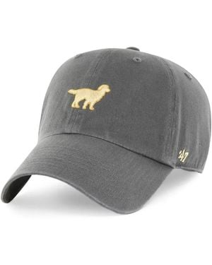 '47 Embroidered-Motif Cap - Grey