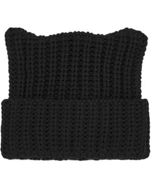 CA4LA Miao5 Chunky-Knit Beanie Hat - Black