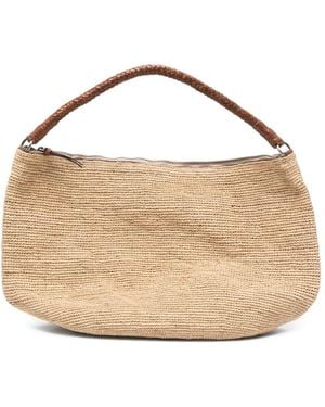 IBELIV Utopia Crocheted Raffia Shoulder Bag - Metallic