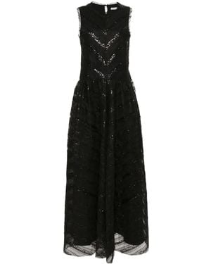 Viktor & Rolf Tulle Maxi Dress - Black