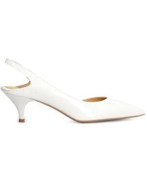 Fratelli Russo Slingback Heeled Pumps - White