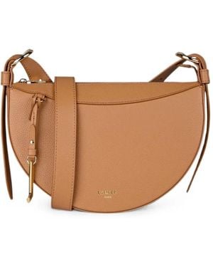 Lancel Half-Moon Leather Crossbody Bag - Brown