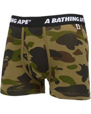 A Bathing Ape Boxer À Motif Camouflage - Vert