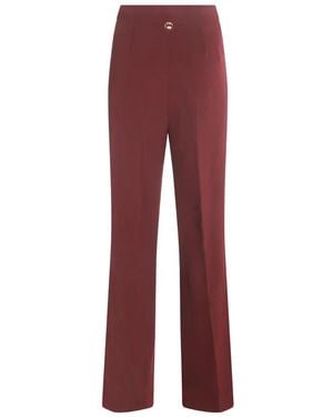 Twinset High-Waisted Flared Trousers