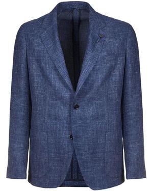 Lardini Single-breasted Blazer - ブルー