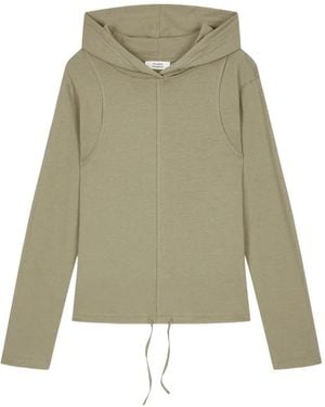 Studio Tomboy X Layered-Effect Hoodie - Green