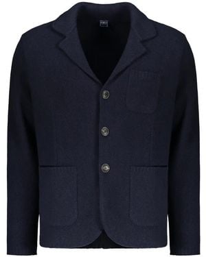 Fedeli Sakko Mit Aufgesetzter Tasche - Blau
