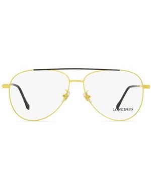 Longines Lunettes De Vue Lg5003-H À Monture Aviateur - Métallisé