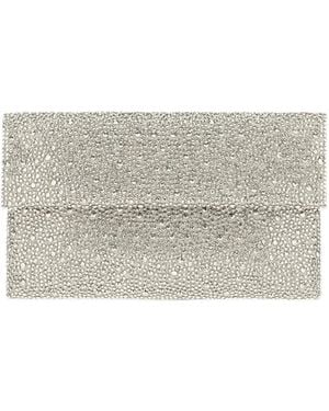 Twentyfourhaitch Caren Crystal-Embellished Shoulder Bag - Grey