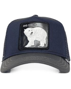 Goorin Bros Animal-Patch Mesh-Panel Trucker Cap - Blue