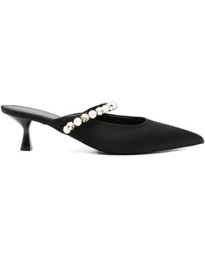 Stella McCartney Crystal Elsa Mules - Black