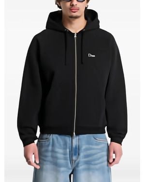 Dime Hoodie Zippé À Logo Brodé - Black