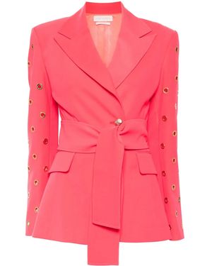 Saiid Kobeisy Metal Ring Tailored Jacket - Pink