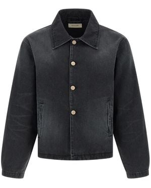 mfpen Chaqueta Vaquera Union Con Botones - Azul