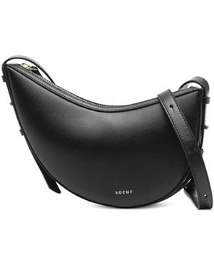 Soeur Logo-print Zip Shoulder Bag - ブラック