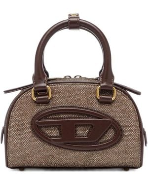 DIESEL Kleine 1Dr Dome Bowlingtasche Aus Lurex - Braun