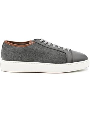 Santoni Clean Icon Cashmere Sneakers - White