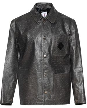CASABLANCA Ostrich-Effect Workwear Shirt - Grey