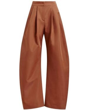 Essentiel Antwerp Pleated Trousers - Brown