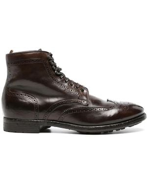 Officine Creative Prince レザーブーツ - ブラウン