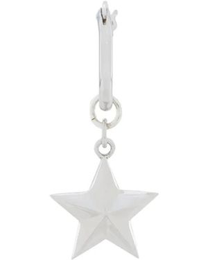 True Rocks Mini Star Hoop Earring - White