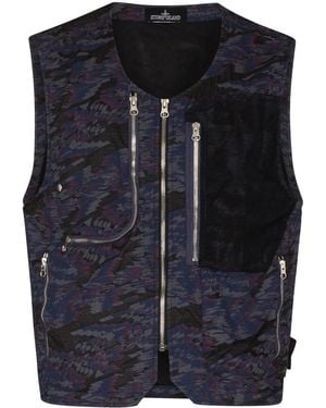 Stone Island Shadow Project Cargo Gilet - Paars