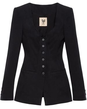 Aniye By Bustier Button-Fastening Jacket - Black