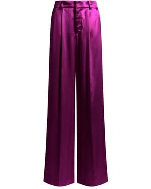 Alberta Ferretti Pleated Pants - Purple