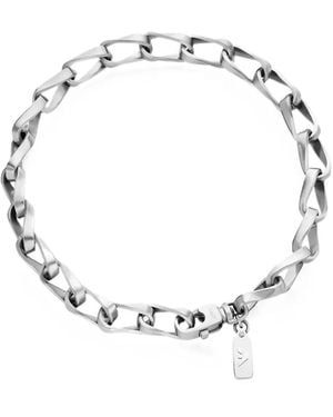 Emporio Armani Stainless-Steel Chain Necklace - Metallic