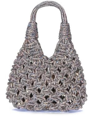 HIBOURAMA Mini Vannifique Handtasche Mit Fransen - Weiß