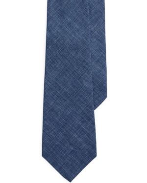 Ralph Lauren Délavé-Linen Tie - Blue