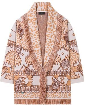 Alanui Cardigan Con Frange - Rosa