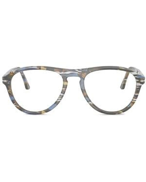 Persol Round-Frame Glasses - Gray