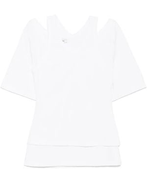 Goen.J Top con doble capa - Blanco