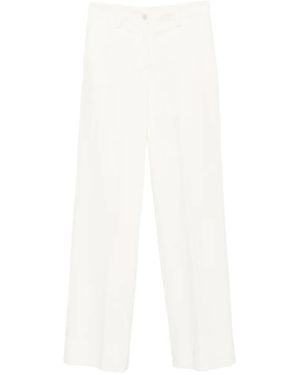 Antonelli Pantaloni Dritti A Coste - Bianco