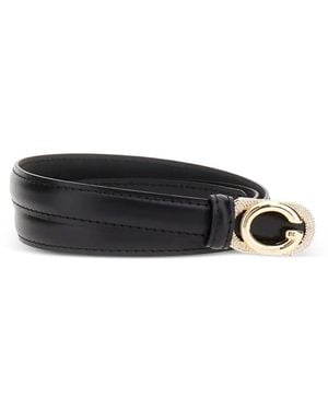 Guess Logo-Buckle Belt - Black
