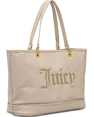 Juicy Couture スタッズロゴ ハンドバッグ - ナチュラル