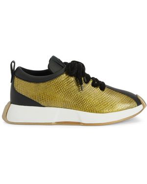 Giuseppe Zanotti Ferox Lace-Up Low-Top Trainers - Green